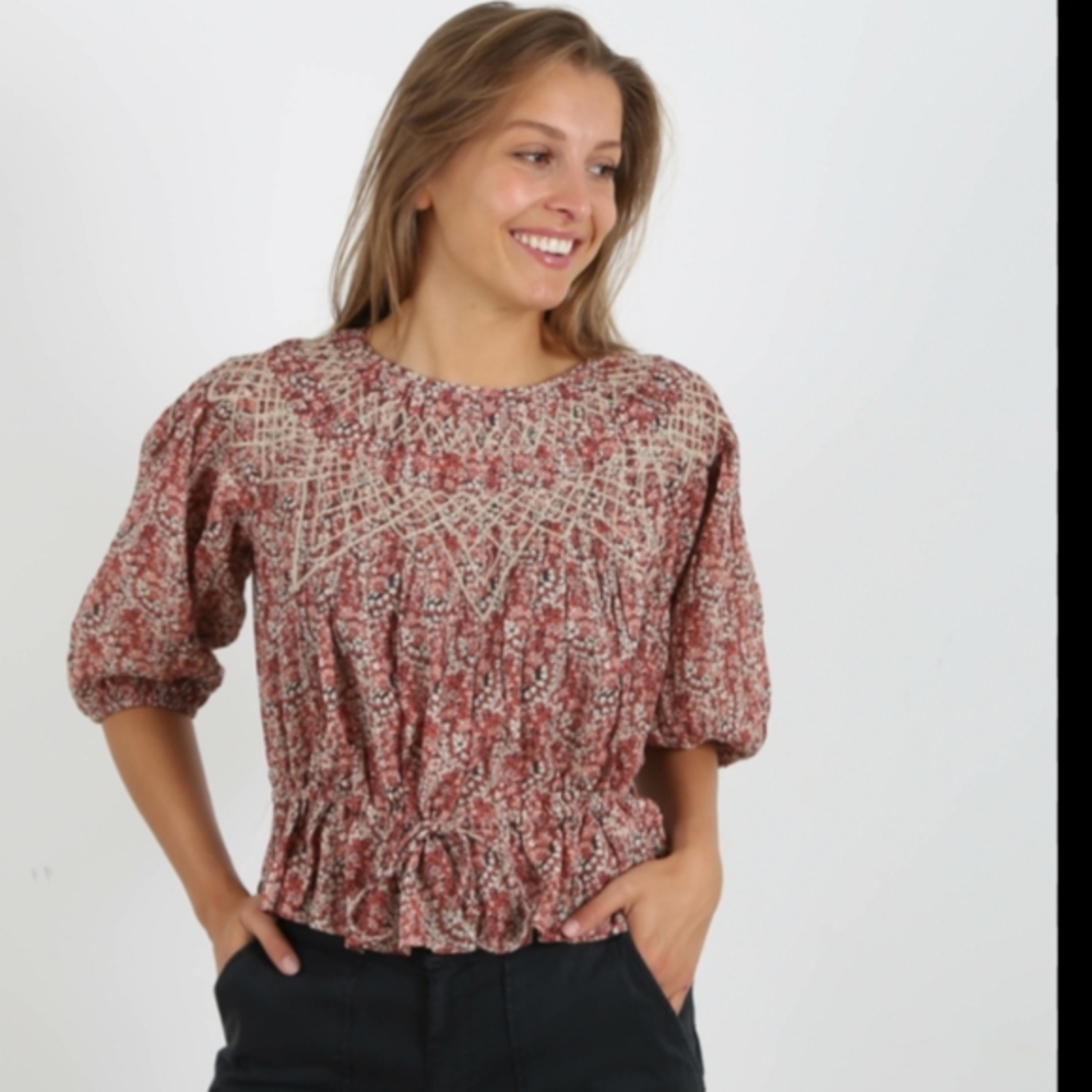 BA&SH Isaure Blouse Grieg